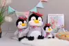 Dreamy plush toy 35-centimeter hat, cute penguin, cute plush pillow doll details Picture